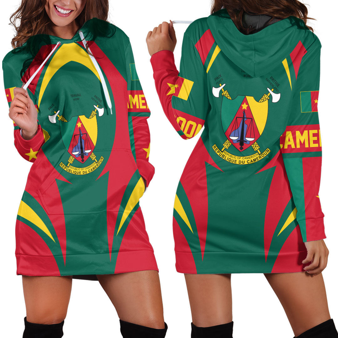 Clothing Cameroon Action Flag Hoodie Dress