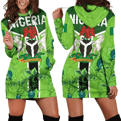 Nigeria is My Homeland Hoodie Dress