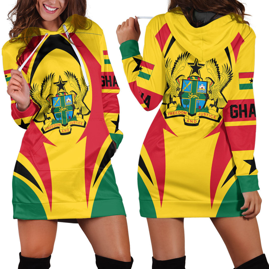 Clothing Ghana Action Flag Hoodie Dress