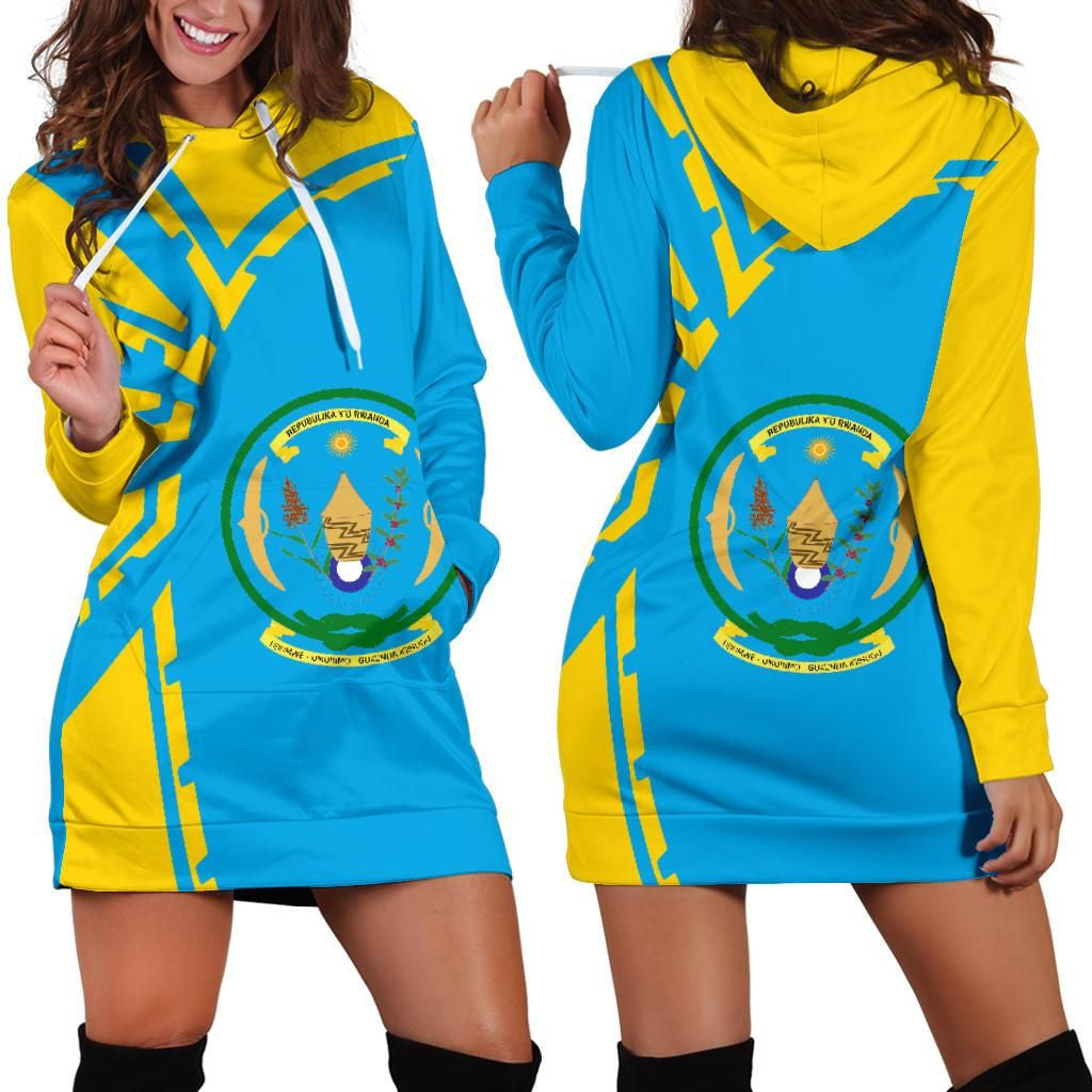 Rwanda Hoodie Dress Premium Style Th5