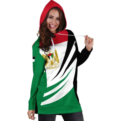 Palestine Hoodie Dress Coat Of Arms BinCjou