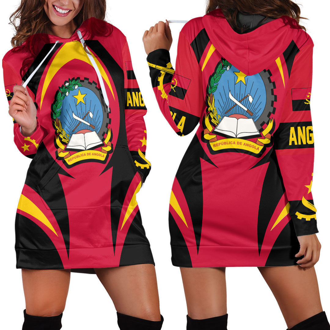 Clothing Angola Action Flag Hoodie Dress