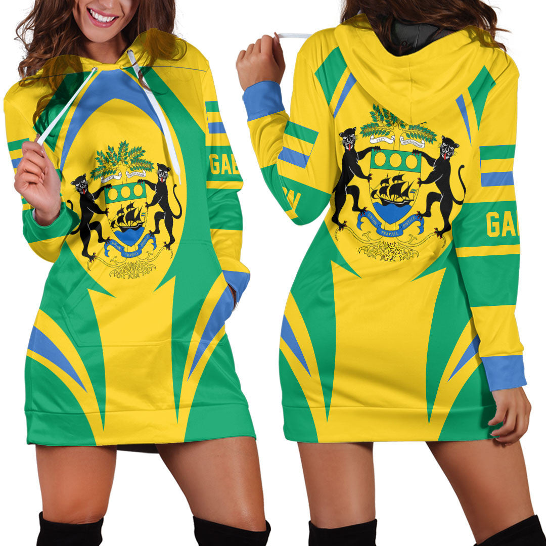 Clothing Gabon Action Flag Hoodie Dress