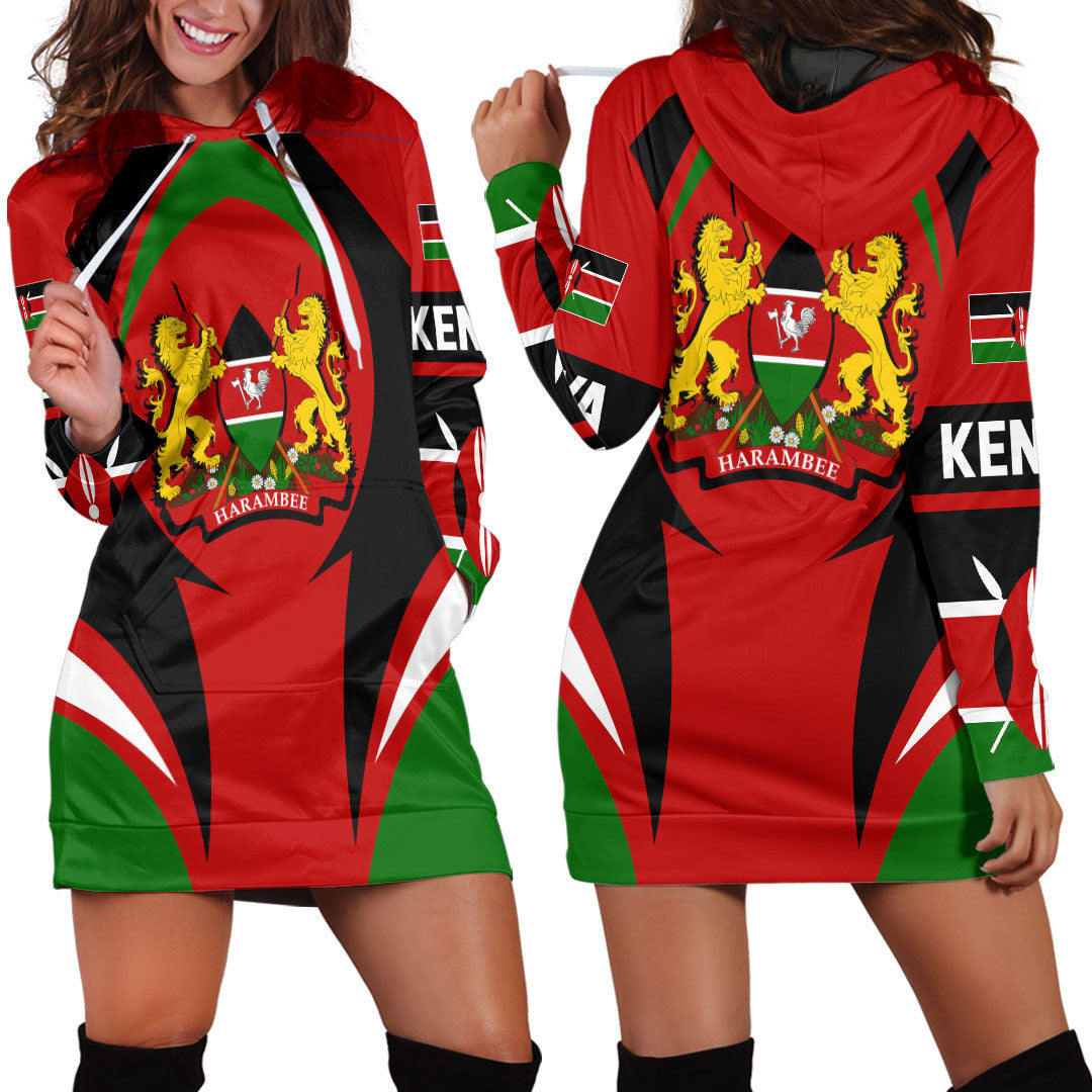 Clothing Kenya Action Flag Hoodie Dress
