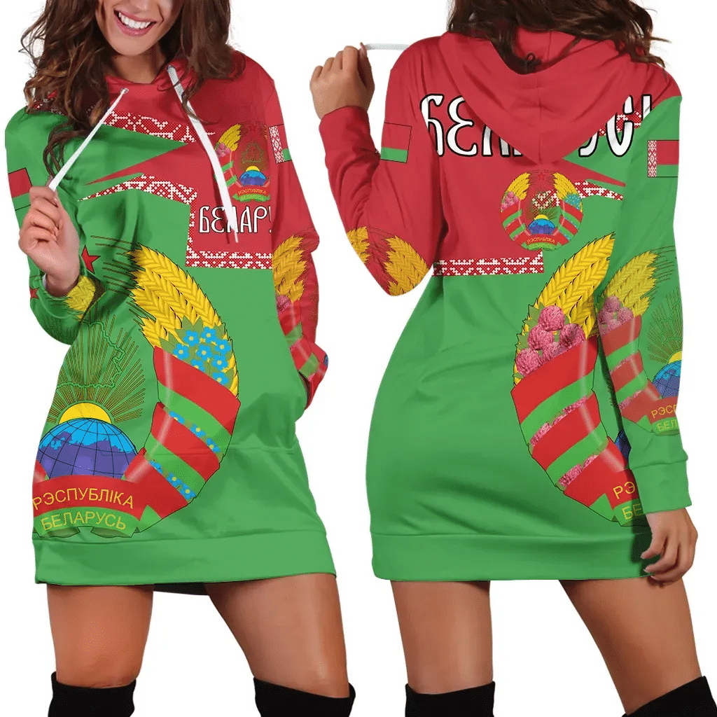 Belarus Coat Of Arms Hoodie Dress New Style