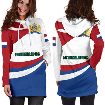 Netherlands Women Hoodie Dress Proud Version K4