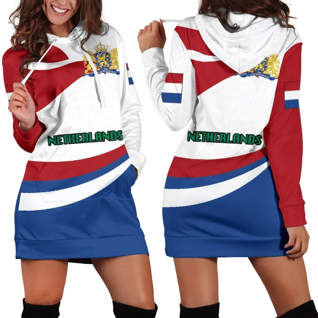 Netherlands Women Hoodie Dress Proud Version K4