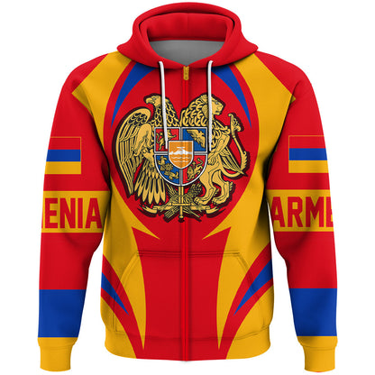 Clothing Armenia Action Flag Zip Hoodie
