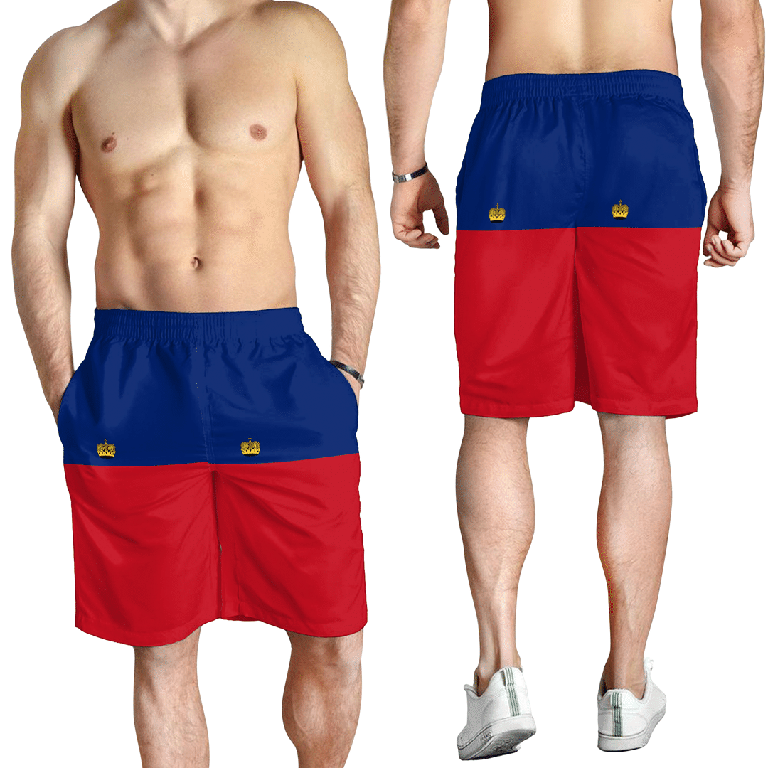 Men's Short Flag of Liechtenstein Men's Short