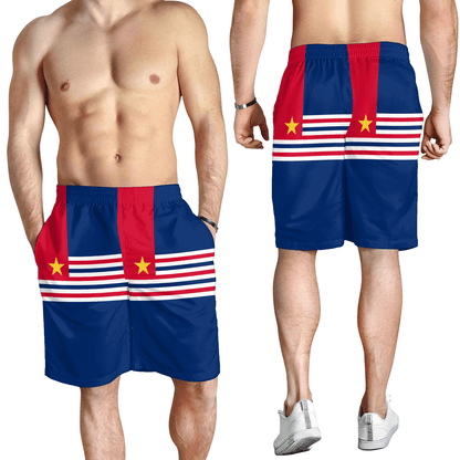 Men's Short Flag Of Louisiana January 1861 Men's Short