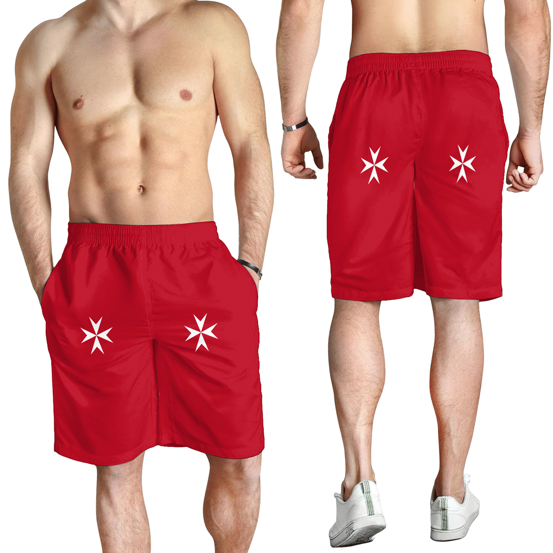 Men's Short Flag of Malta Maltese Cross Men's Short