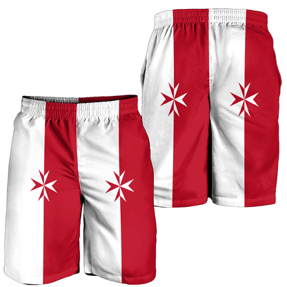 Men's Short Flag of Malta Maltese Cross Men's Short
