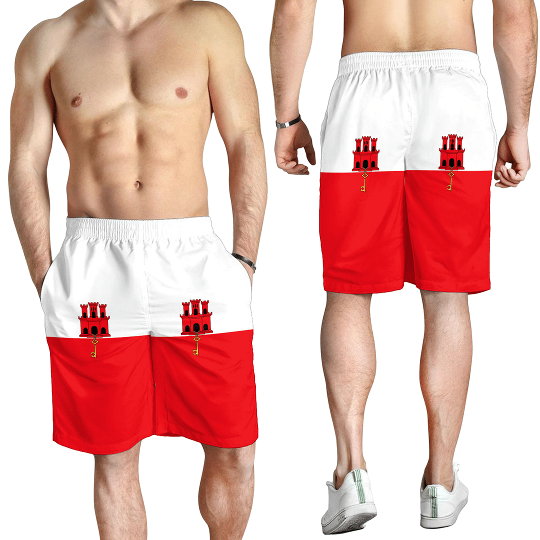 Men's Short Flag of Gibraltar Men's Short