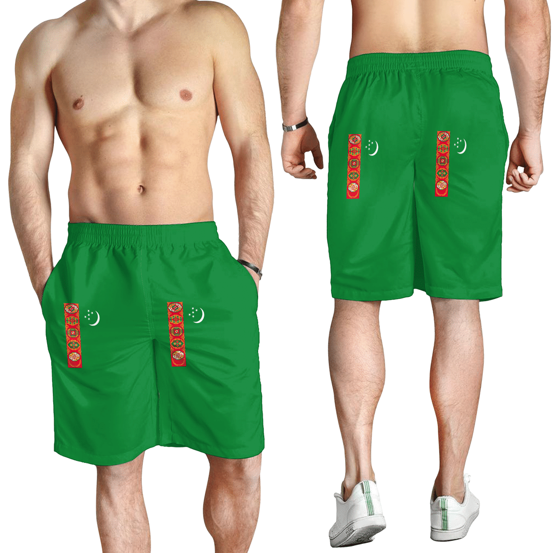 Men's Short Flag of Turkmenistan Men's Short