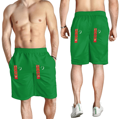 Men's Short Flag of Turkmenistan Men's Short