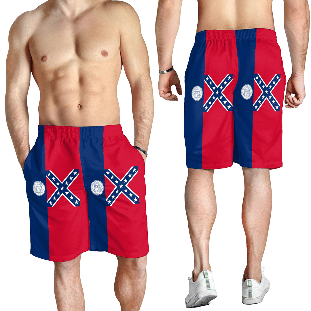 Men's Short Flag Of The State Of Georgia 2001 2003 Men's Short