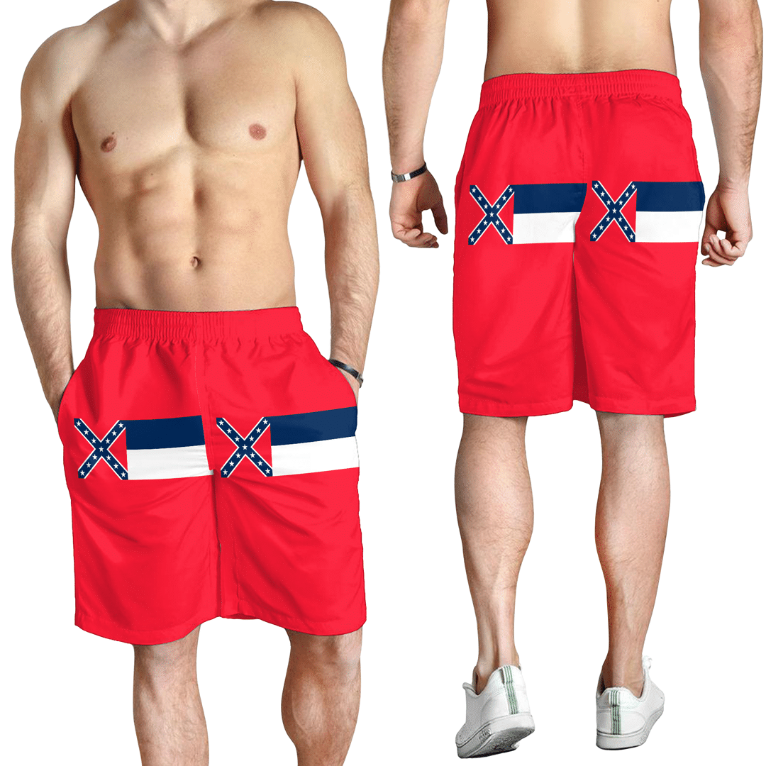 Men's Short Flag Of Mississippi 1894 1996 Men's Short