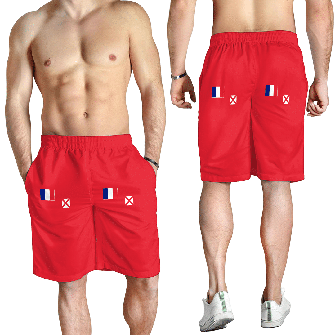 Men's Short Flag of Wallis And Futuna Men's Short