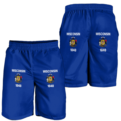 Men's Short Flag Of Wisconsin Men's Short