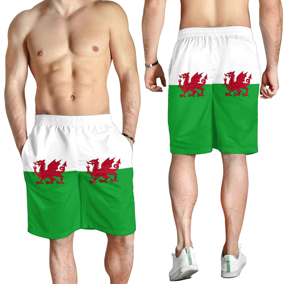 Men's Short Flag of Wales Saint David Men's Short