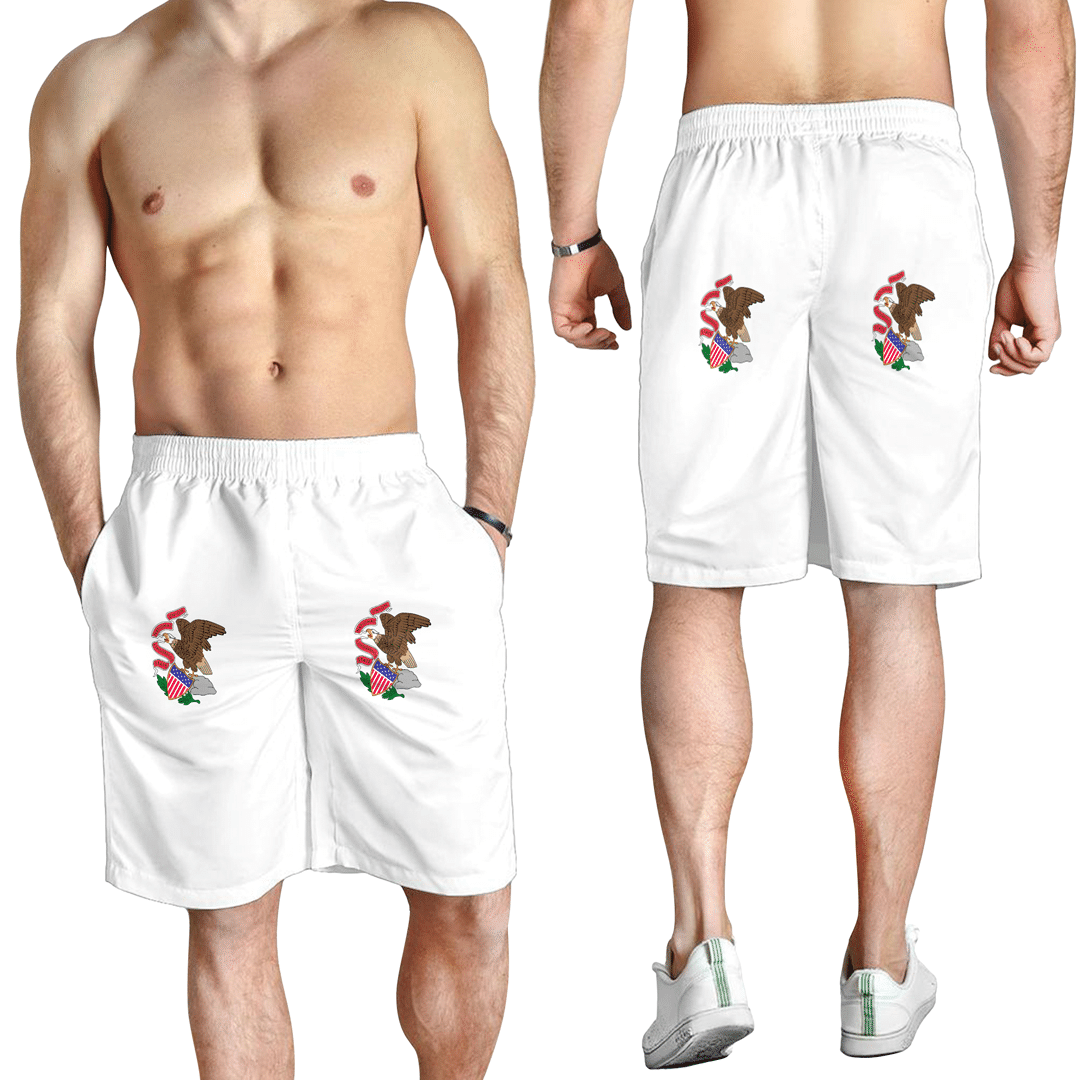Men's Short Flag Of Illinois Men's Short