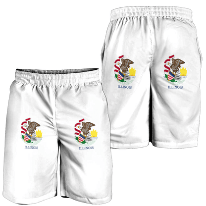 Men's Short Flag Of Illinois Men's Short