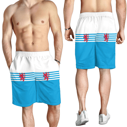 Men's Short Flag of Civil Ensign Of Luxembourg Men's Short