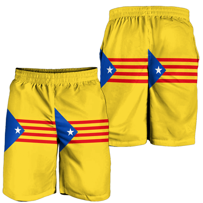 Men's Short Catalonia Estelada Blava Flag Men's Short