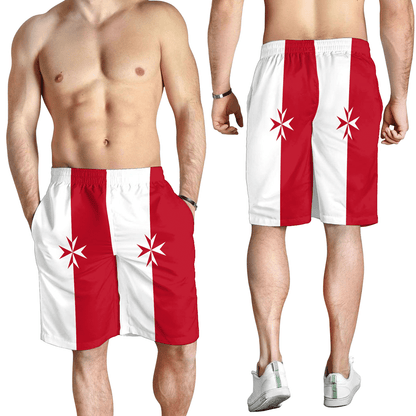 Men's Short Flag of Malta Maltese Cross Men's Short