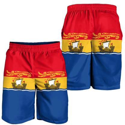 Men's Short Canada Flag Of New Brunswick Men's Short