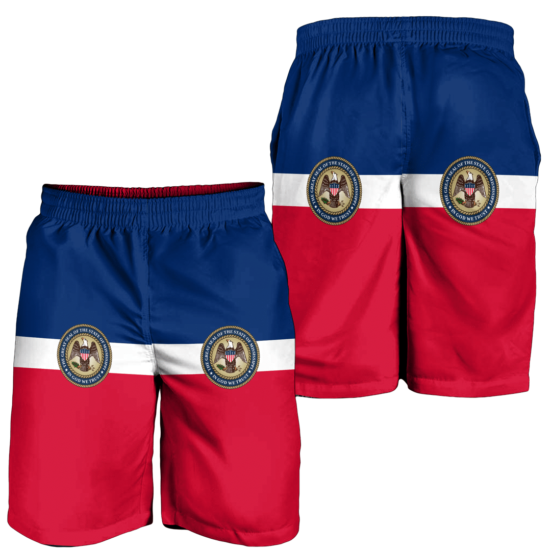 Men's Short Flag of Mississippi State Flag Men's Short