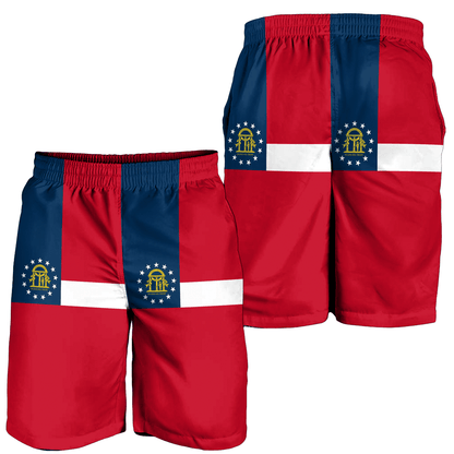 Men's Short Flag of Georgia U.S. State Men's Short
