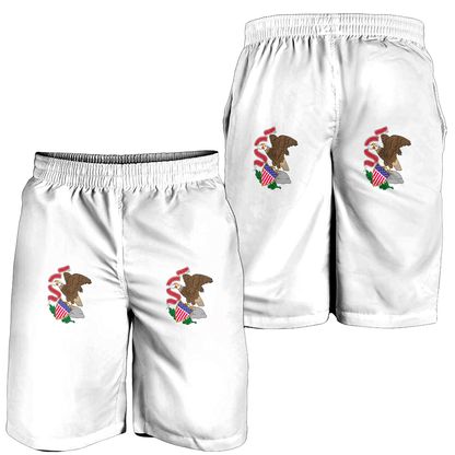 Men's Short Flag Of Illinois 1915 1969 Men's Short
