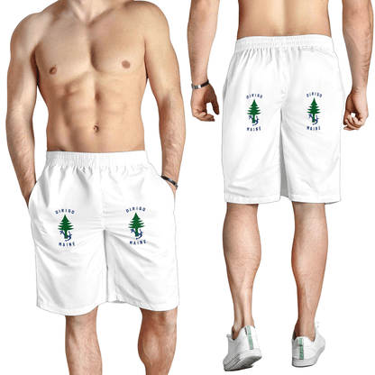Men's Short Flag of Naval Ensign Of Maine Men's Short