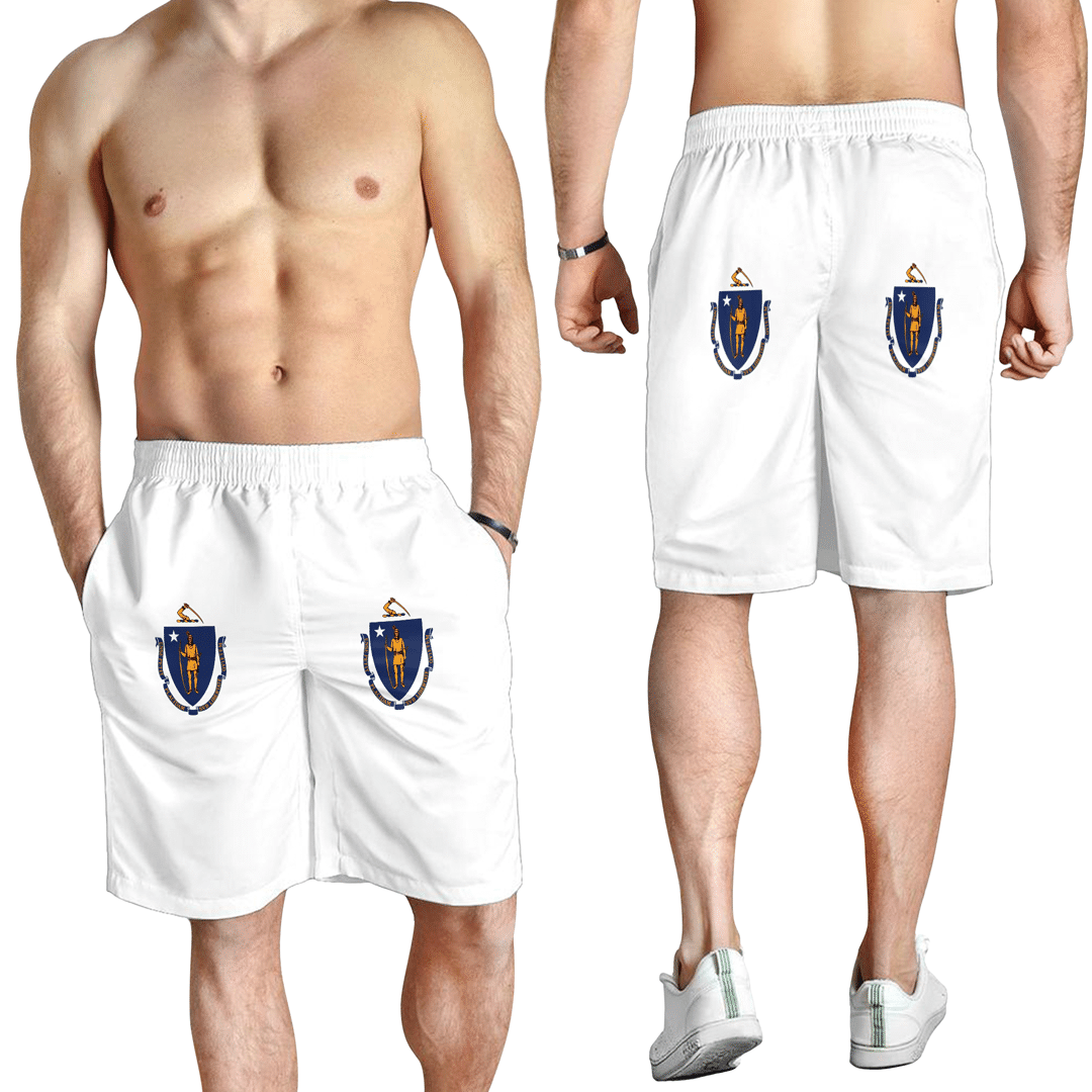 Men's Short Flag of Massachusetts Men's Short