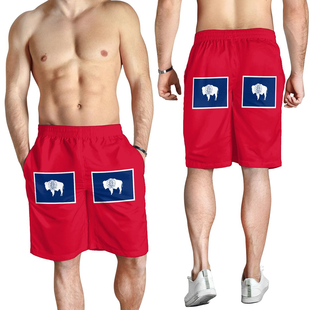 Men's Short Flag Of Wyoming Men's Short