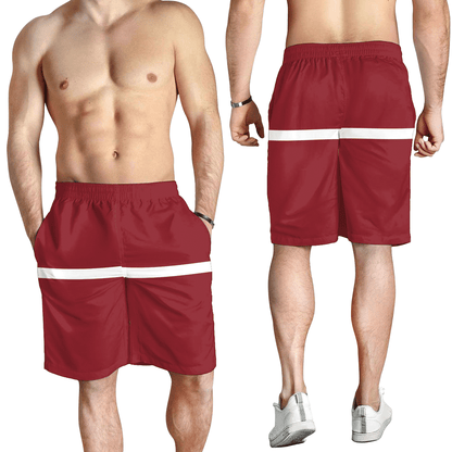 Men's Short Flag of Latvia Men's Short
