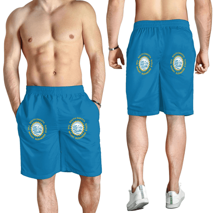 Men's Short Flag Of South Dakota In 1909 1963 Men's Short