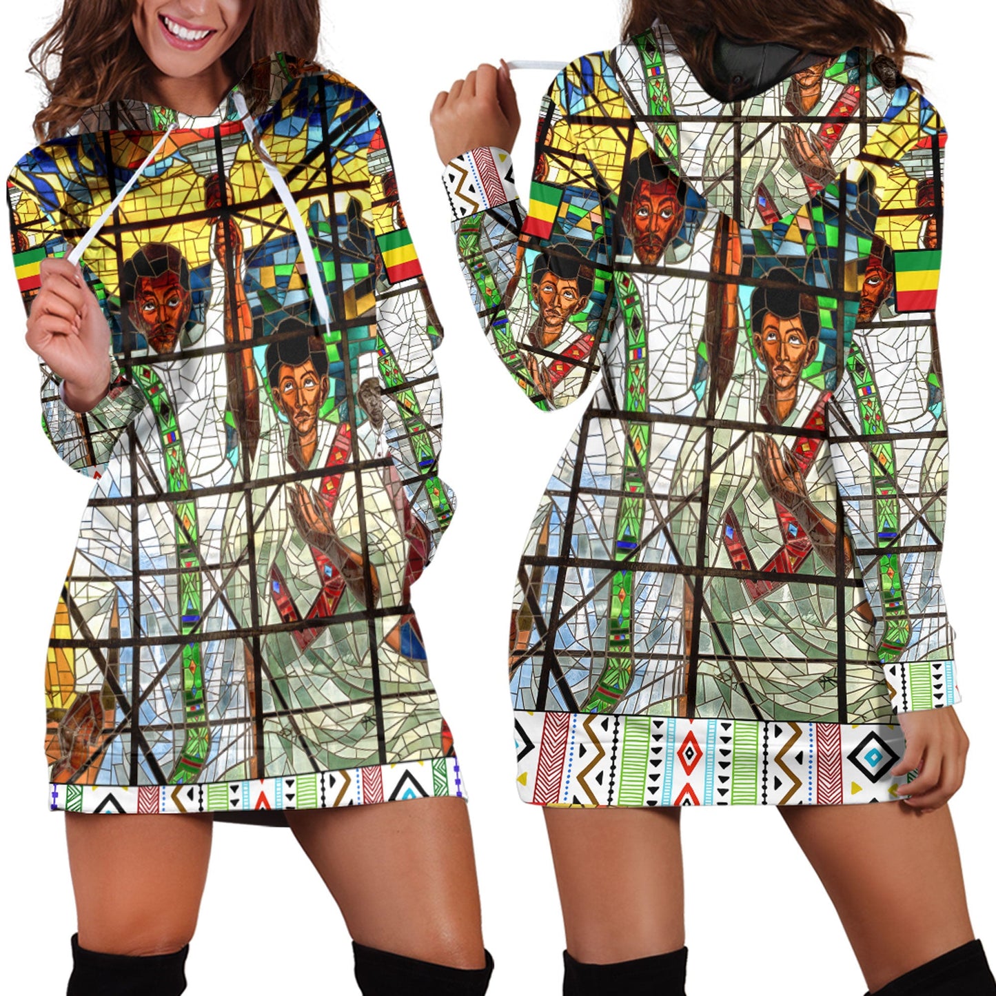 Clothing Ethiopian Orthodox Flag Hoodie Dress