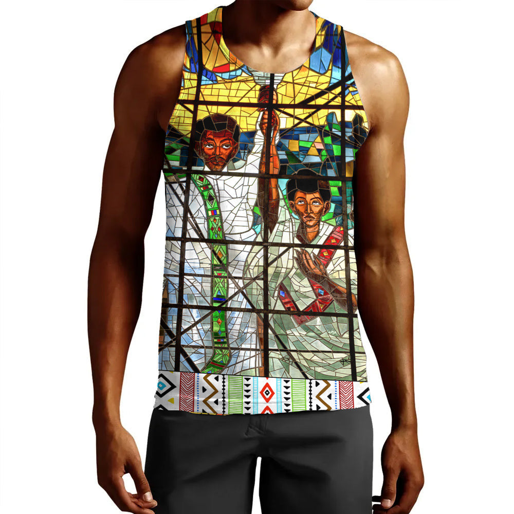 Clothing Ethiopian Orthodox Flag Tank Top
