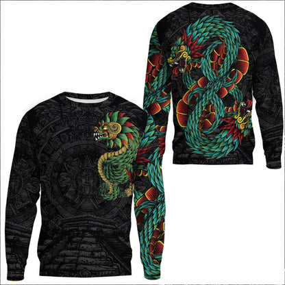 Clothing Quetzalcoatl Mexican Aztec Sweatshirts