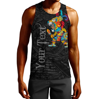 Clothing Custom Mexico Aztec Jaguar Warrior Tank Top
