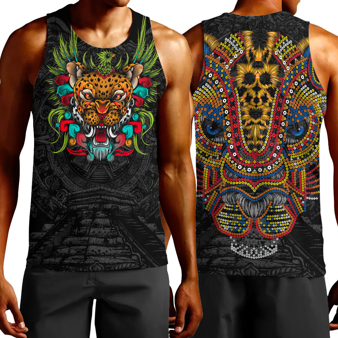 Clothing Mexico Jaguar Warrior Aztec Tank Top
