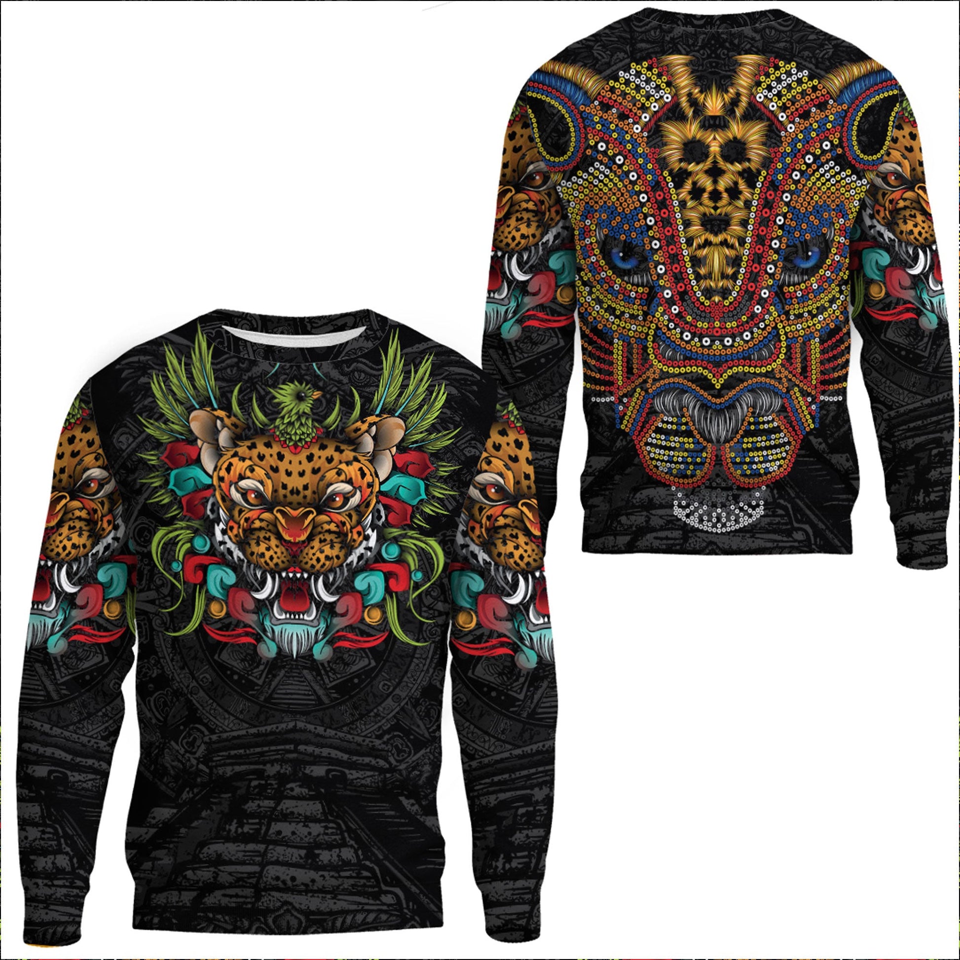 Clothing Mexico Jaguar Warrior Aztec Sweatshirts