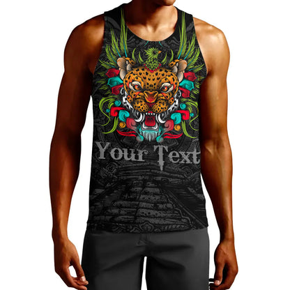 Clothing Custom Mexico Jaguar Warrior Aztec Tank Top