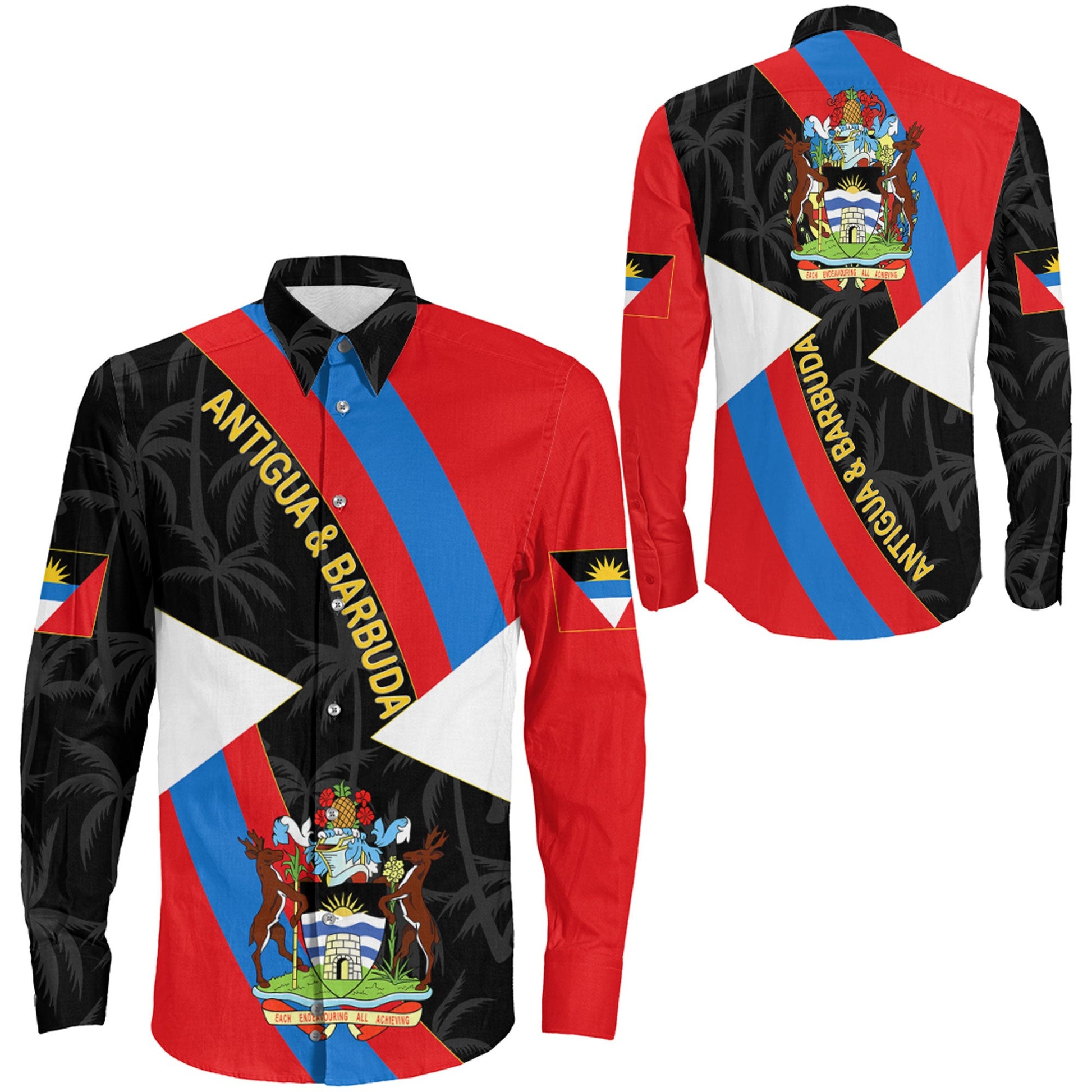 Clothing Antigua And Barbuda Long Sleeve Button Shirt