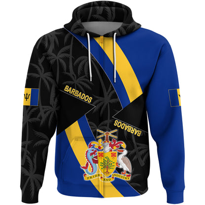 Clothing Barbados Zip Hoodie Unisex Printed Zip Hoodie