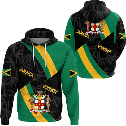 Clothing Jamaica Hoodie Jamaica Coat Of Arms Unisex Printed Hoodie