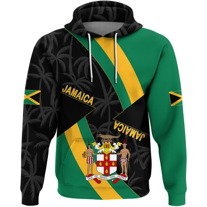 Clothing Jamaica Hoodie Jamaica Coat Of Arms Unisex Printed Hoodie