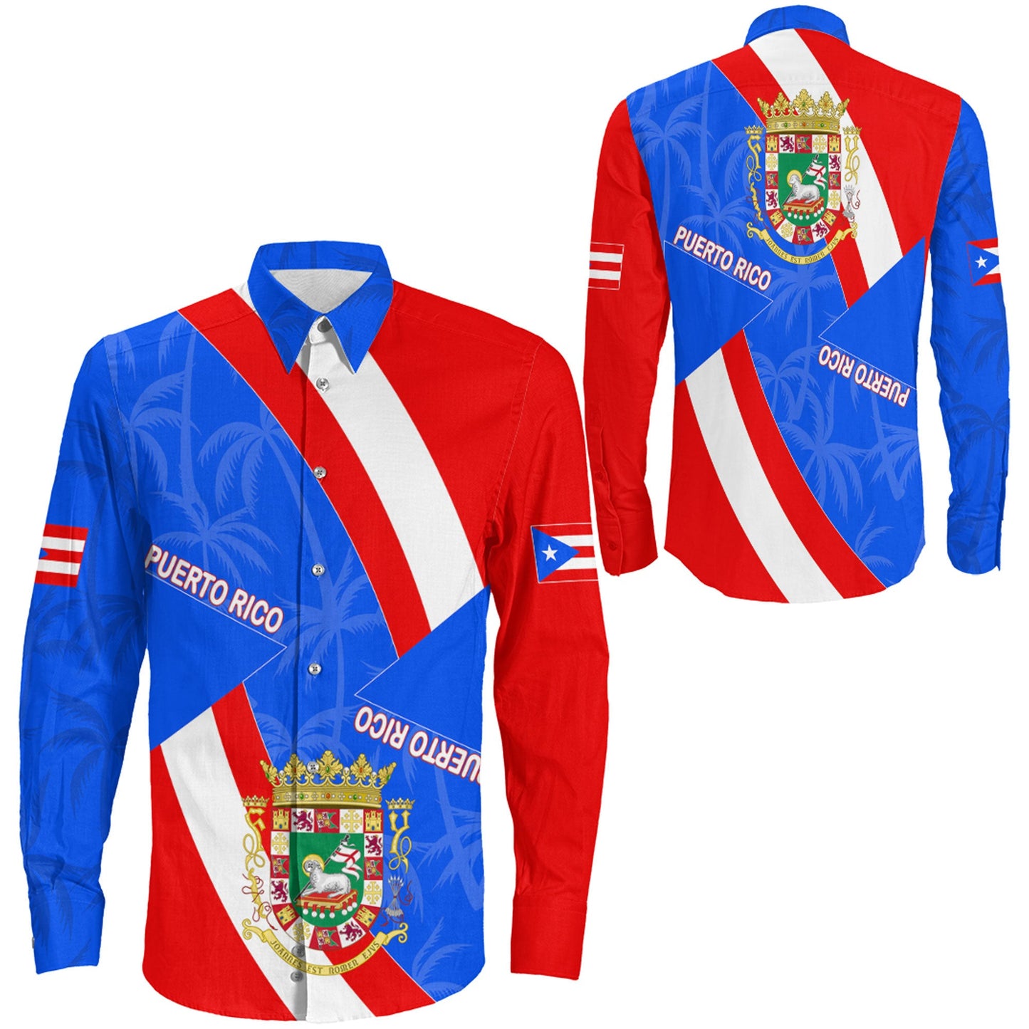 Clothing Puerto Rico Long Sleeve Button Shirt